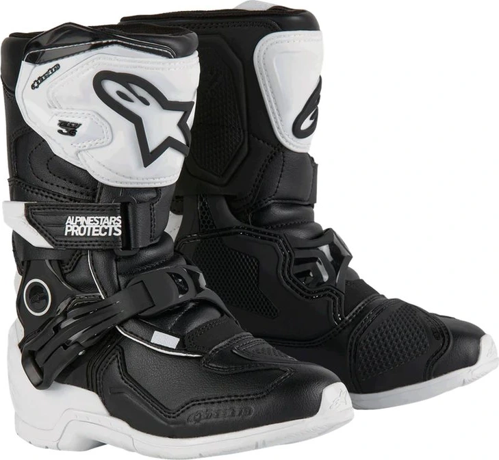 Alpinestars Boot Tech 3s bērnu zābaki, melni/balti, 29