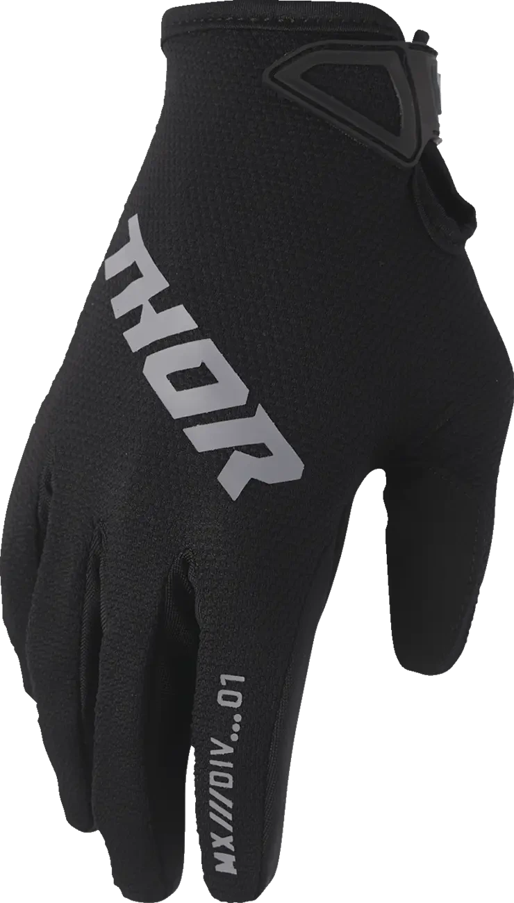 GLOVES YTH RIDEMODE STATIC BLACK XS