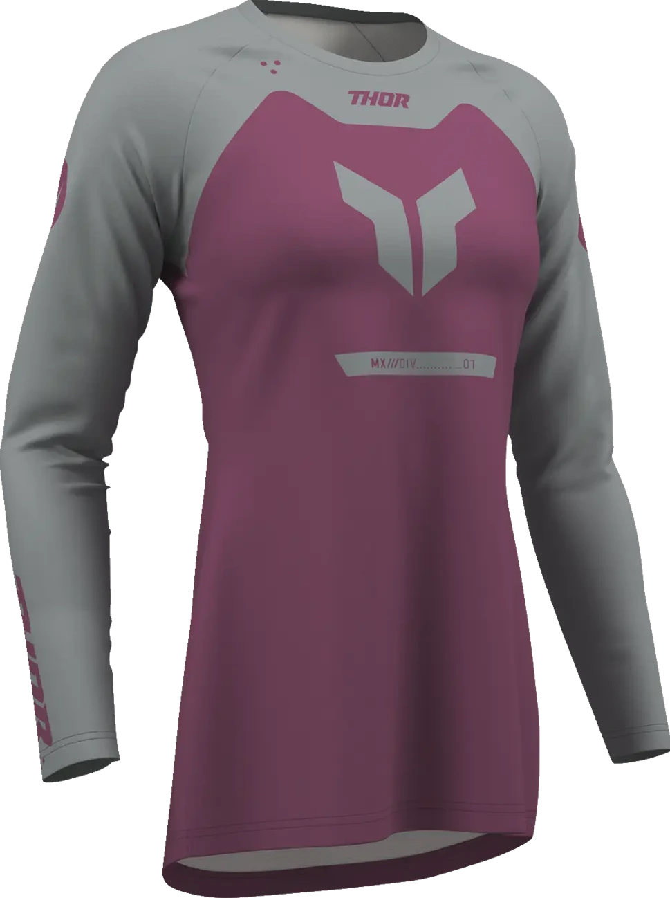 JERSEY WMN RIDEMODE MENACE PUR/GY L
