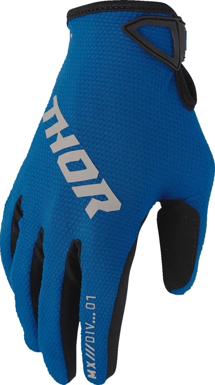 GLOVES YTH RIDEMODE STATIC BLUE XS