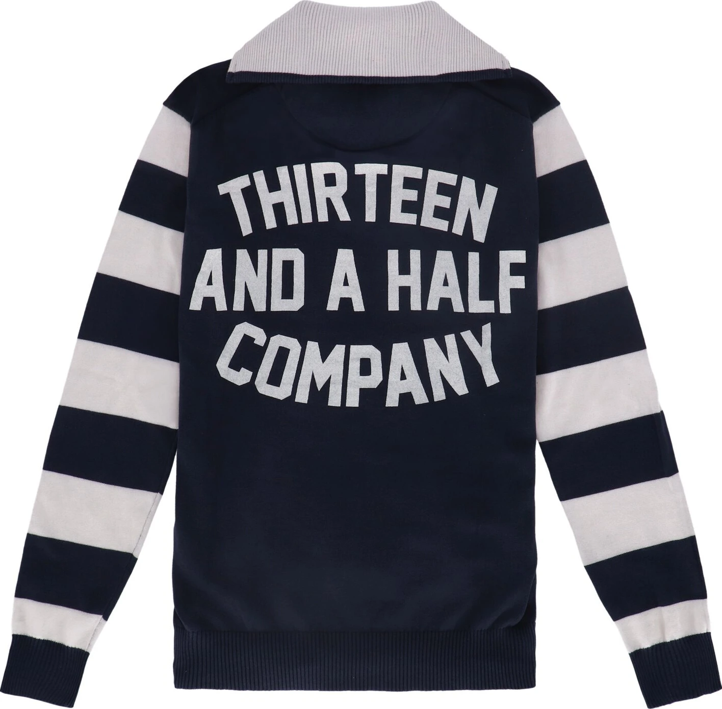 13 1/2 Outlaw half-zip sweater, Navy, offwhite Navy, 2XL