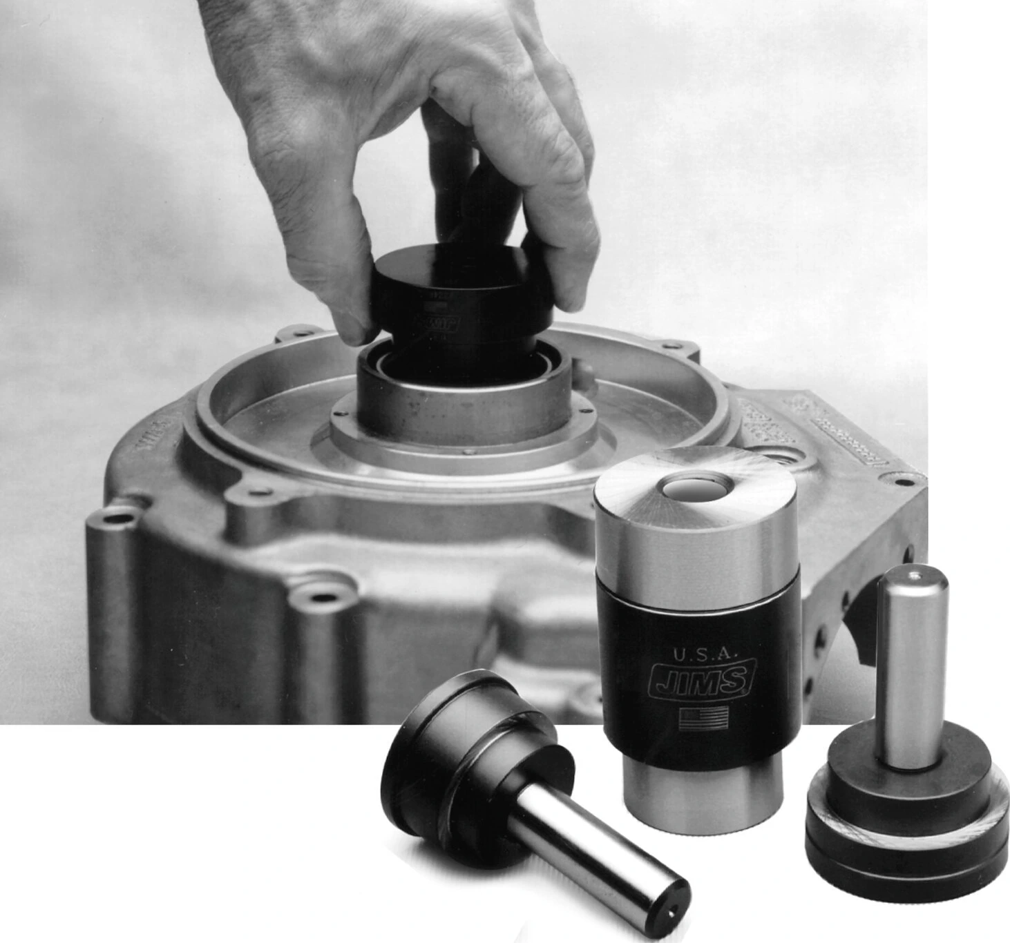 JIMS, sprocket shaft bearing race installer