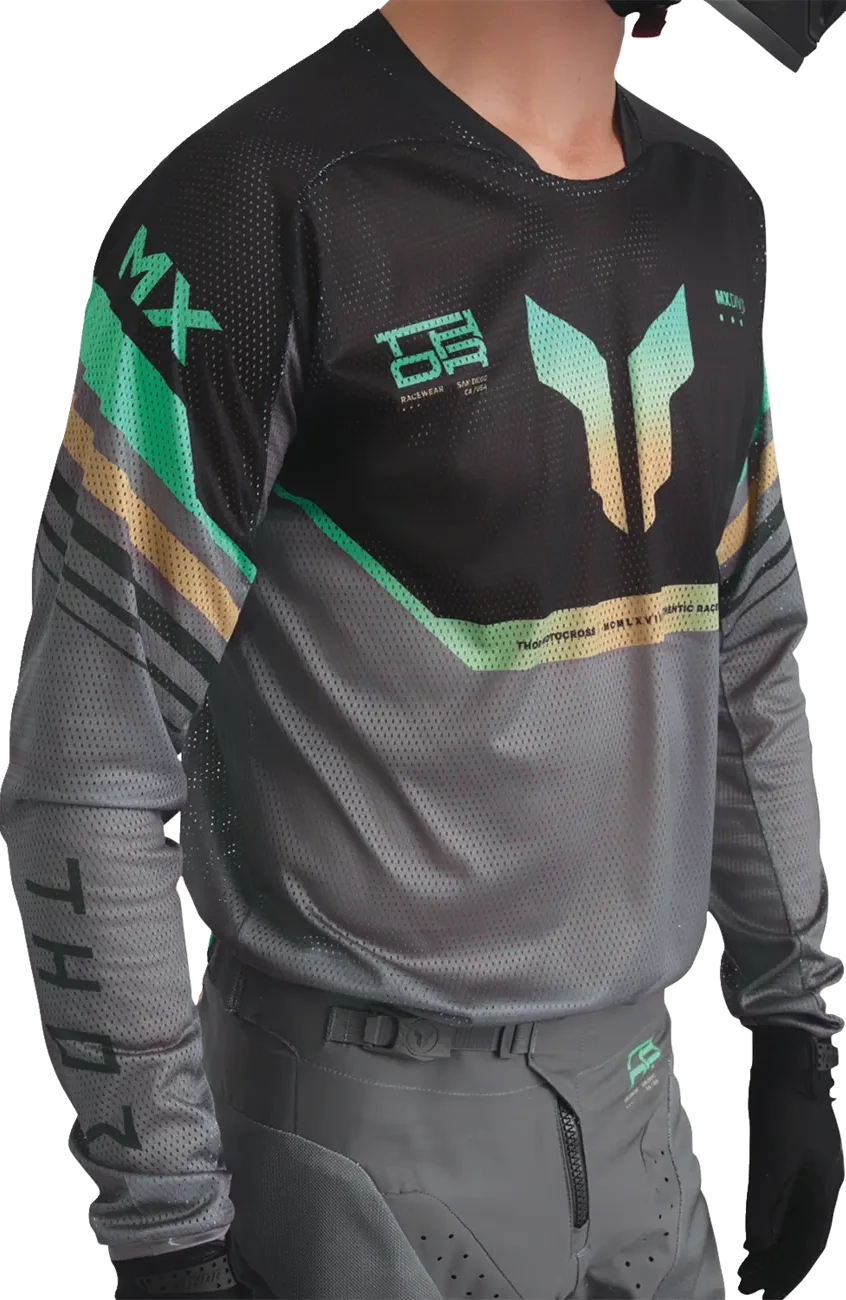 JERSEY LAUNCHMODE-VENT RAPTOR BLK/CH M