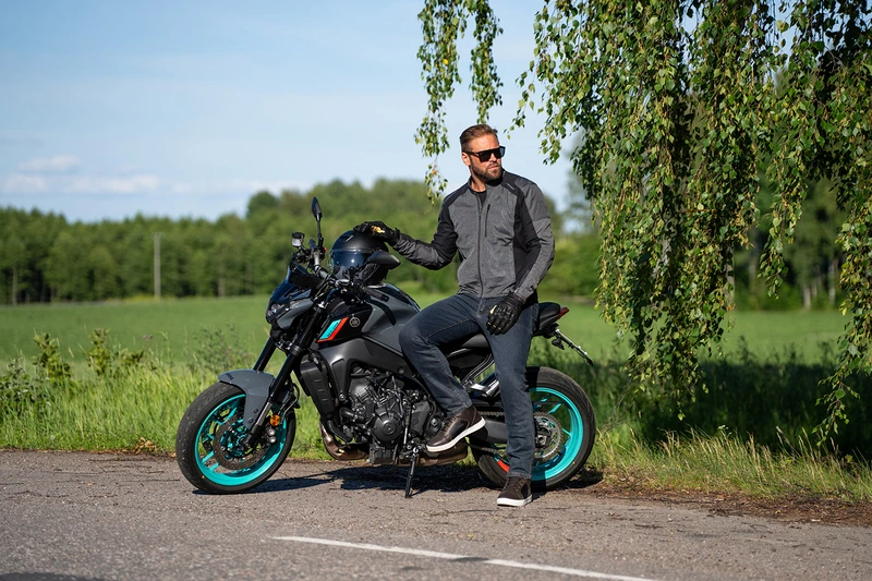 Halvarssons Textile Jacket Arvika Black/grey 48