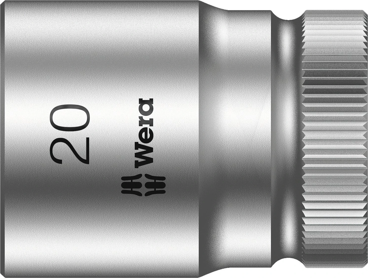 Wera Zyklop 1/2" socket - Metric 20.0, 20 mm, Chrome