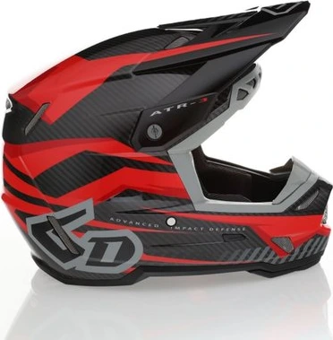 6D Helmet ATR-3 Rival Gloss Red FIM, M