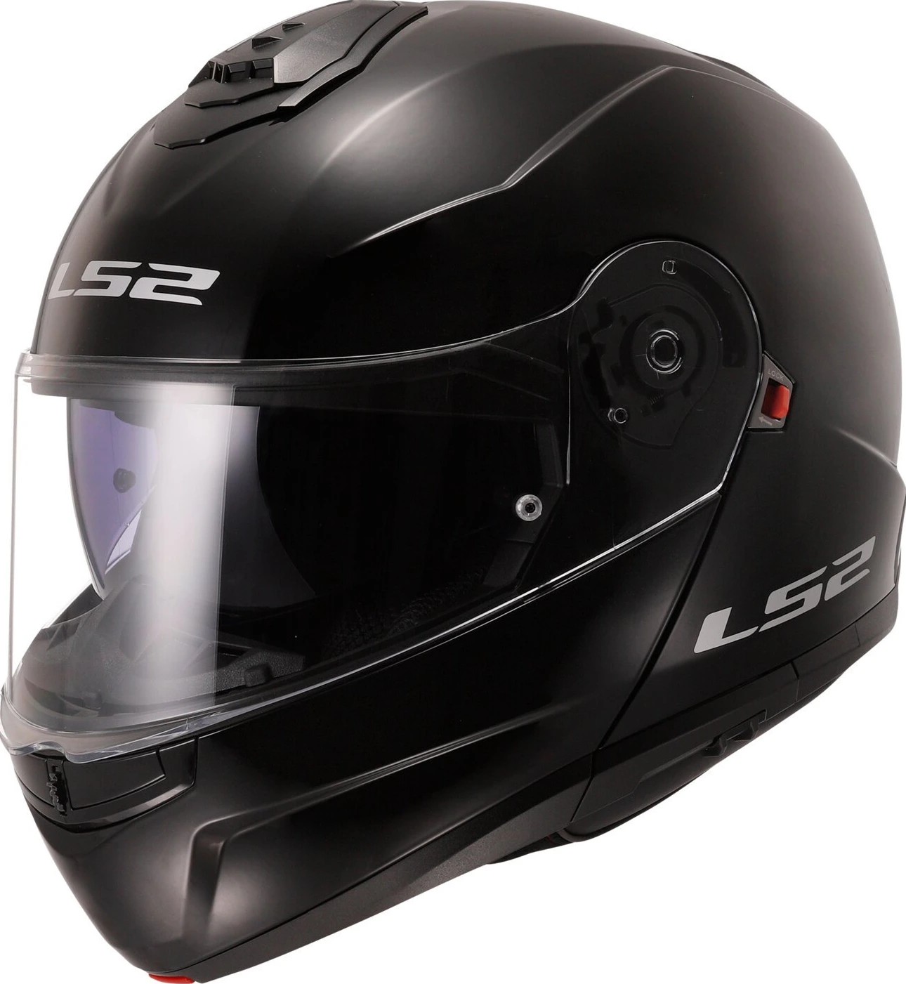 LS2 Strobe II helmet, Black, XS, Gloss
