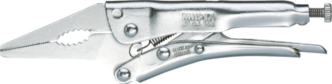 Knipex, grip pliers with long narrow jaws, 165 mm