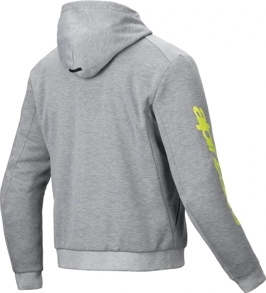 Alpinestars Hoodie Chrome v2 Gray/Yellow Fluo, S