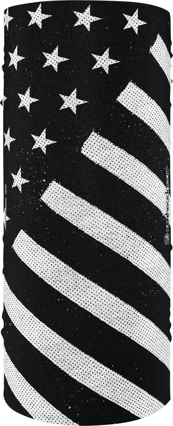 ZANheadgear Motley Tube polyester black & white flag, Multi-color, One size fits most