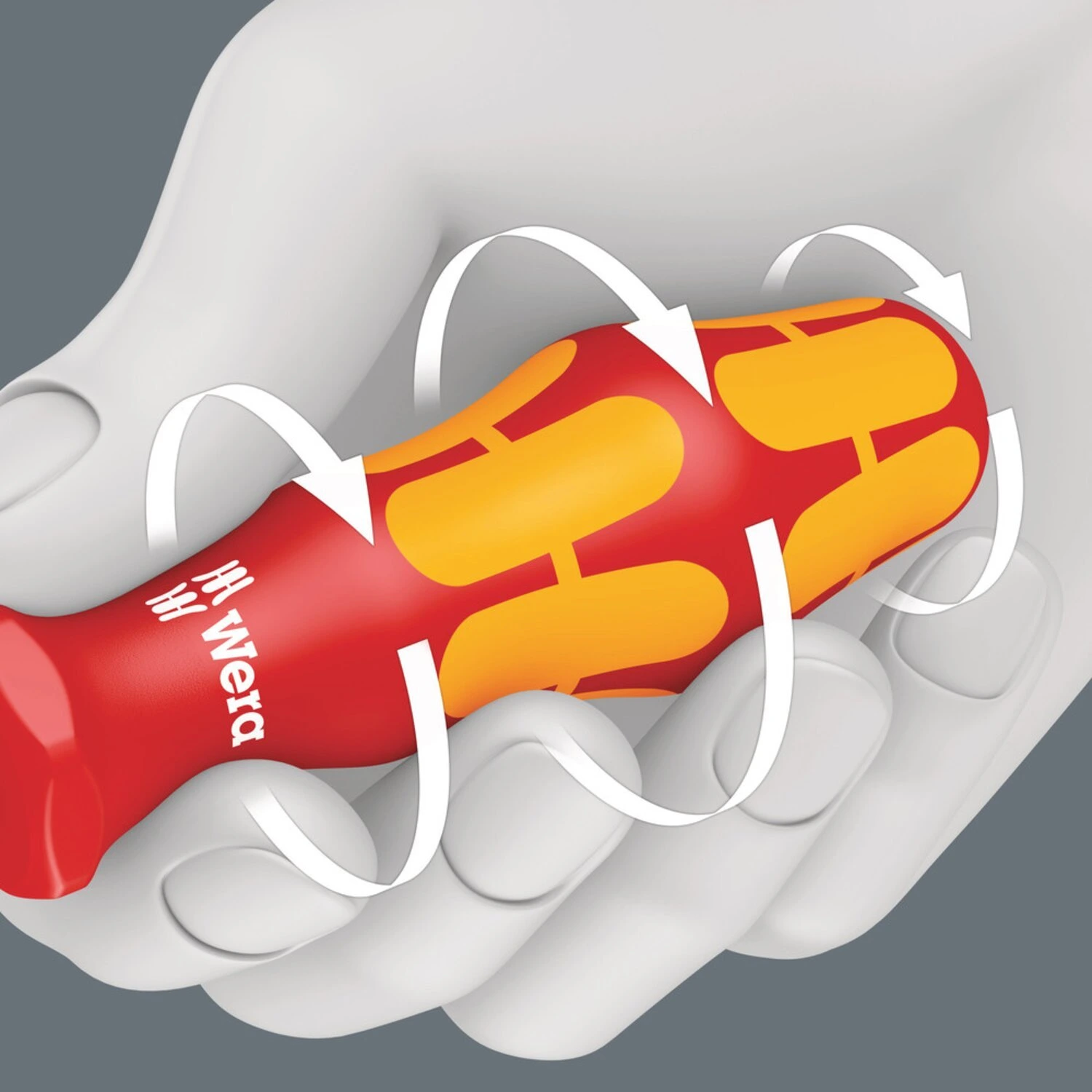 Wera nutdriver VDE Insulated, US sizes, Red, 125 mm