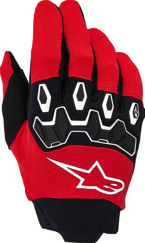 GLOVES YTH FULL BORE V2 RED/BLACK XXS