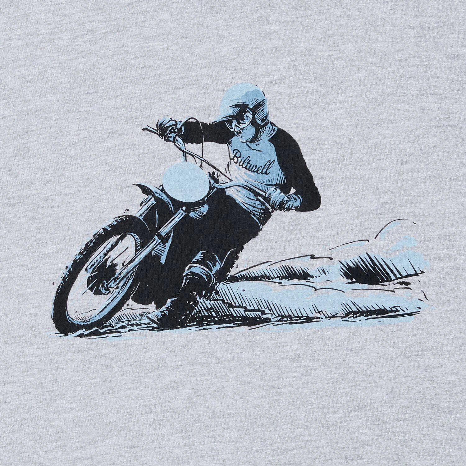 Biltwell Roost t-shirt sporty, Gray, M