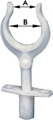 foldable nylon rowlock 15x34mm