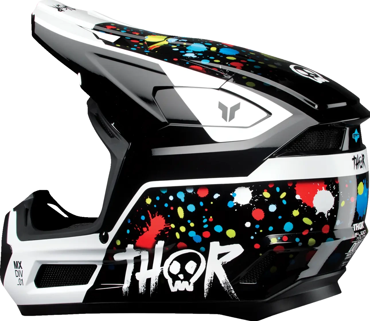 HELMET FLEET YTH SPLAT BLACK S