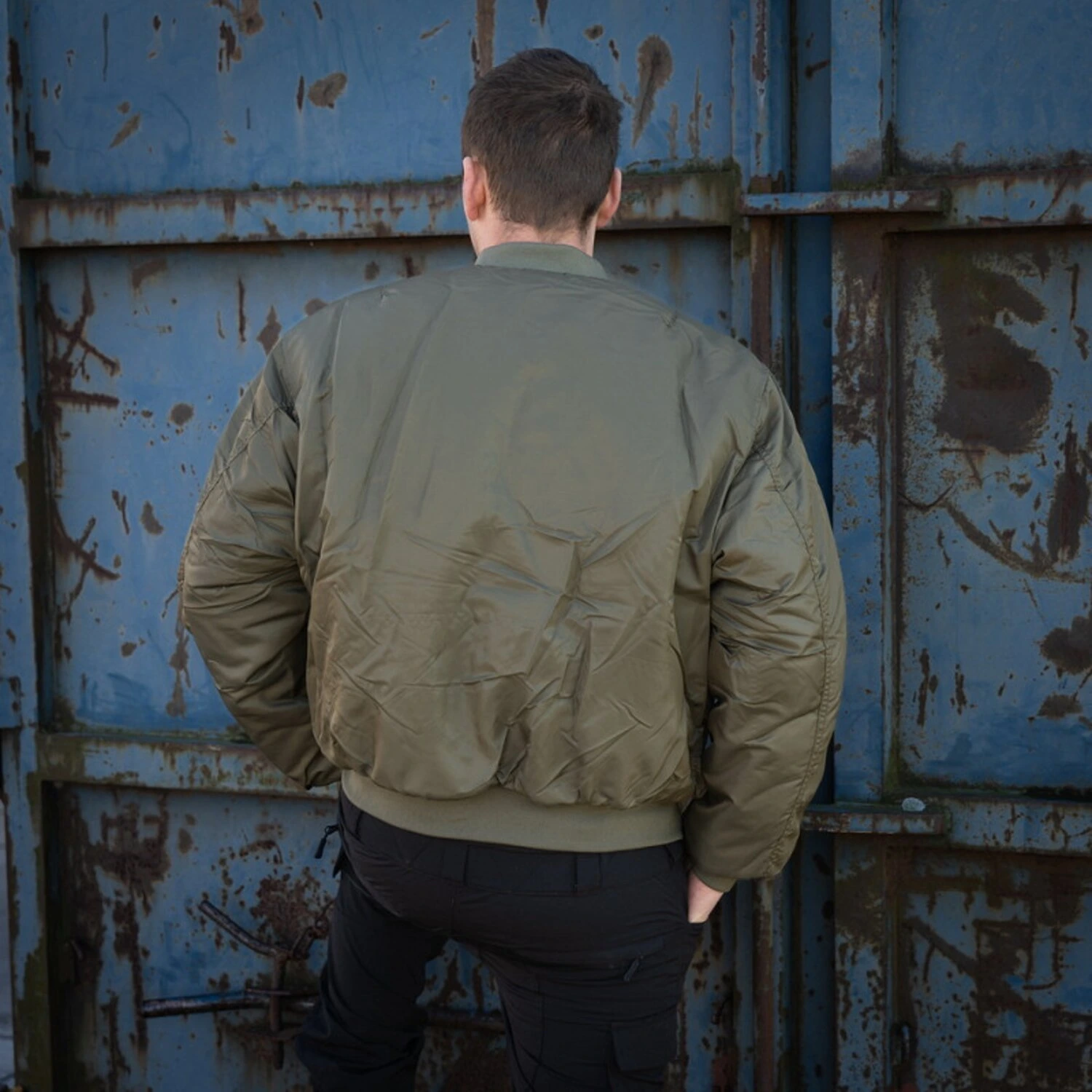 MA-1 Bomber flight jacket, dark green, M