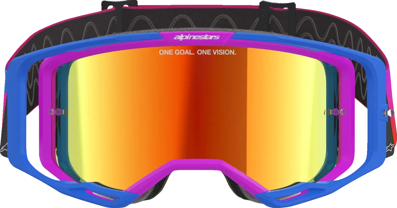GOGGLE VISION 8 CORP BLUE/PURP/ORG MIRROR-RED