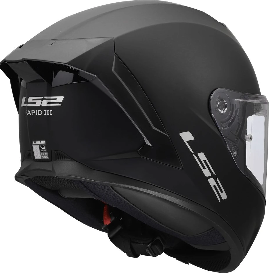 LS2 FF820 RAPID III SOLID Helmet - 3XL, Matt Black