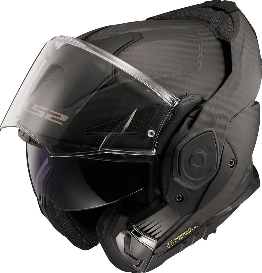 LS2 FF901 ADVANT X SOLID CARBON helmet - Gloss Black, S