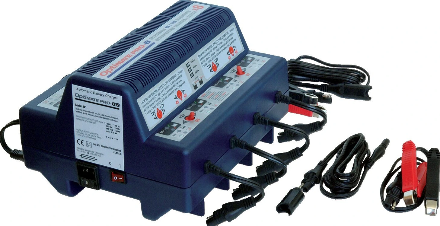 Tecmate OptiMATE, Pro 8 battery charger. 12V/6V