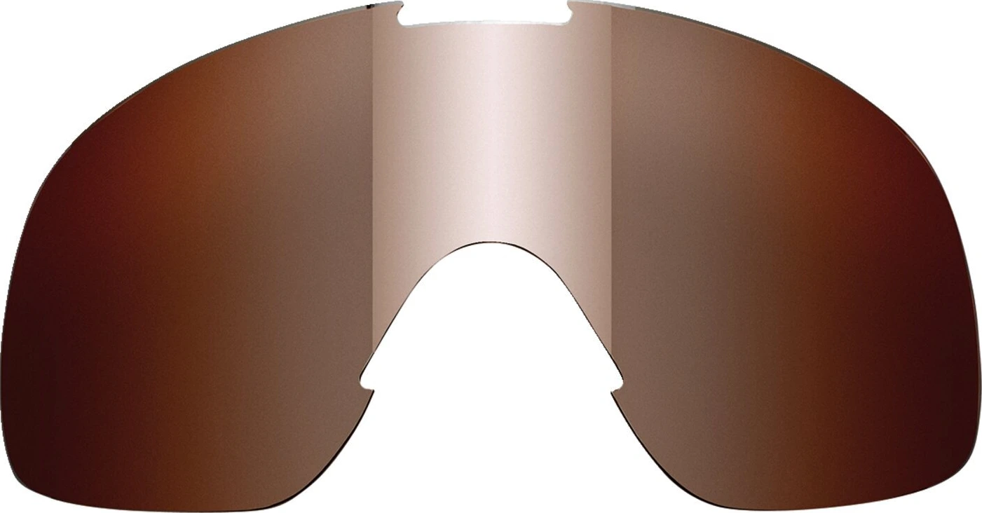 Biltwell Overland goggle lens chrome mirror, Brown