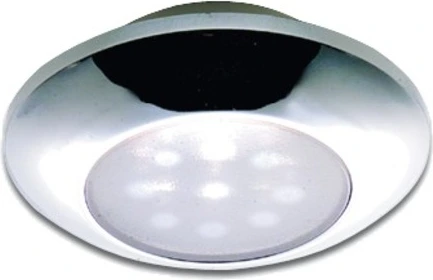 Osculati watertight chromed ceiling light white LED light