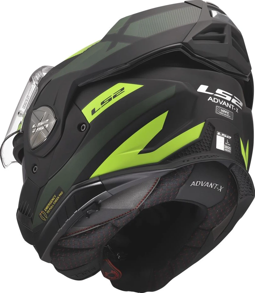 LS2 FF901 ADVANT X NOVA Helmet - Black H-V Yellow, L