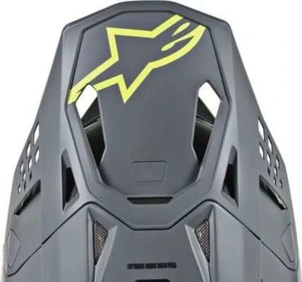 Alpinestars Visor S-M8 - RADIUM Cool Grey Yellow Fluo
