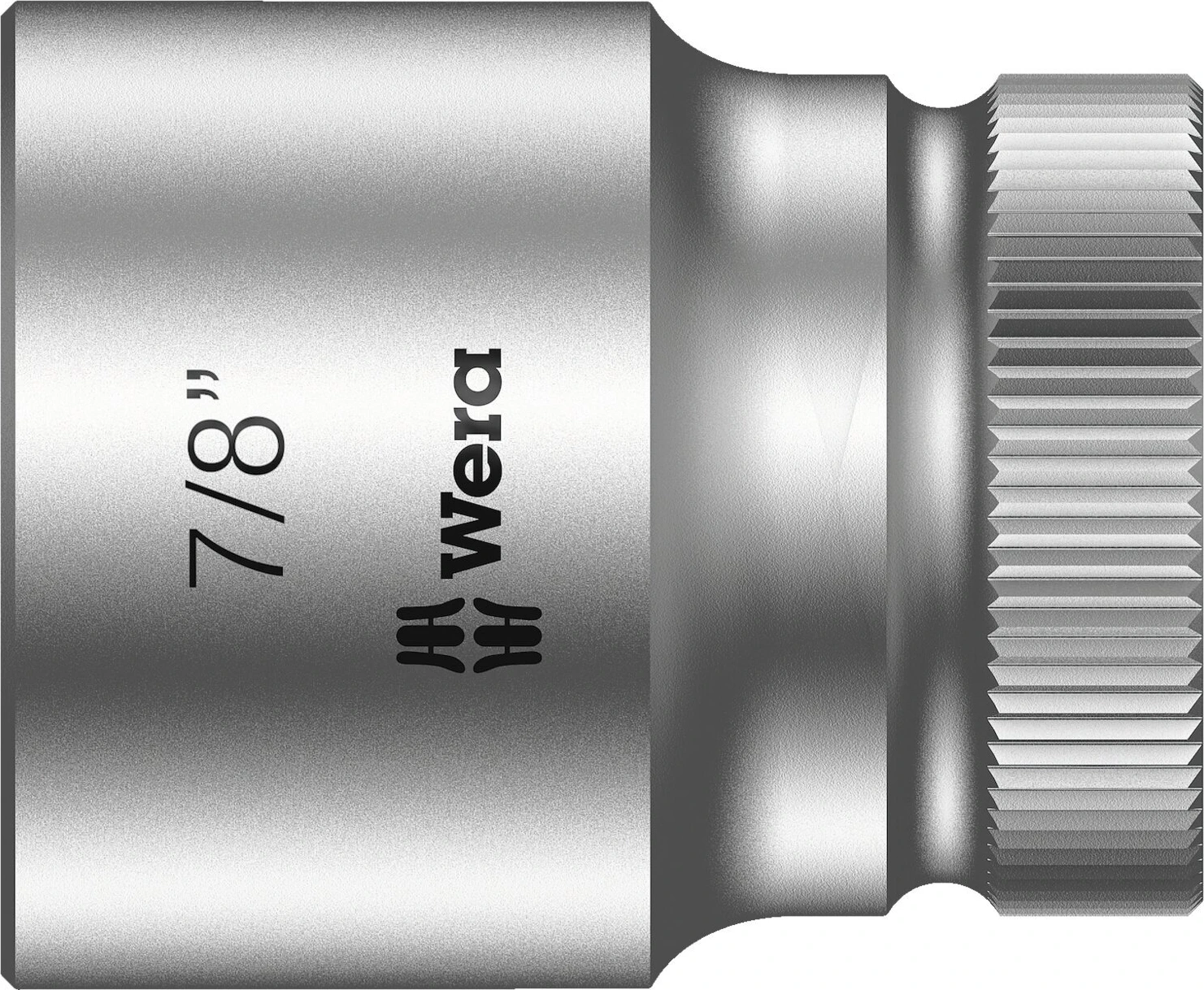 Wera Zyklop 1/2" socket - US sizes 7/8", 37 mm, Chrome