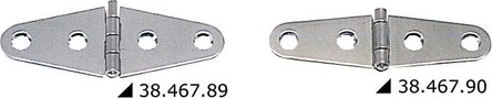 S.S hinge 101x27 mm
