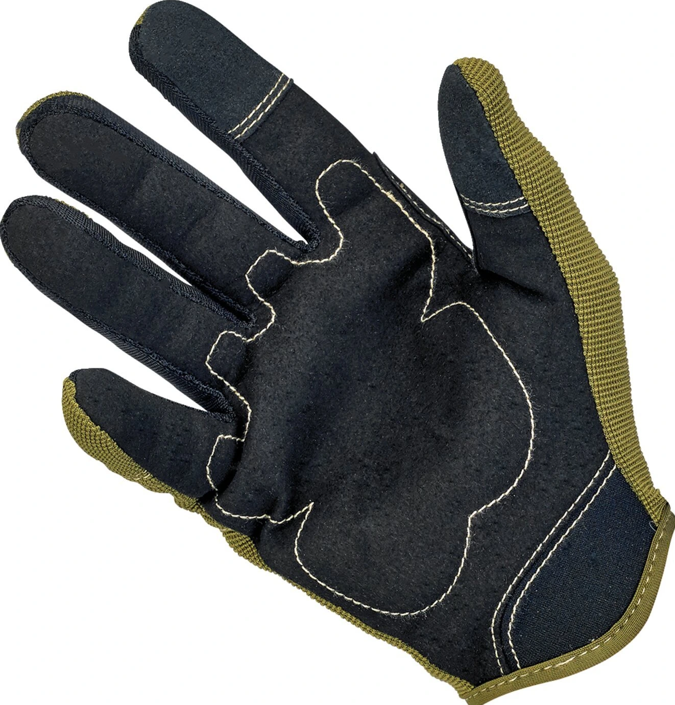 Biltwell Moto gloves, olive, Black, tan, XS