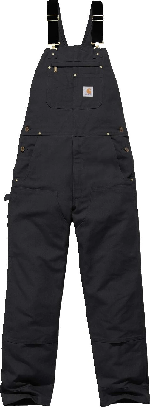 Carhartt Relaxed Fit duck bib overall, Black, 30/32