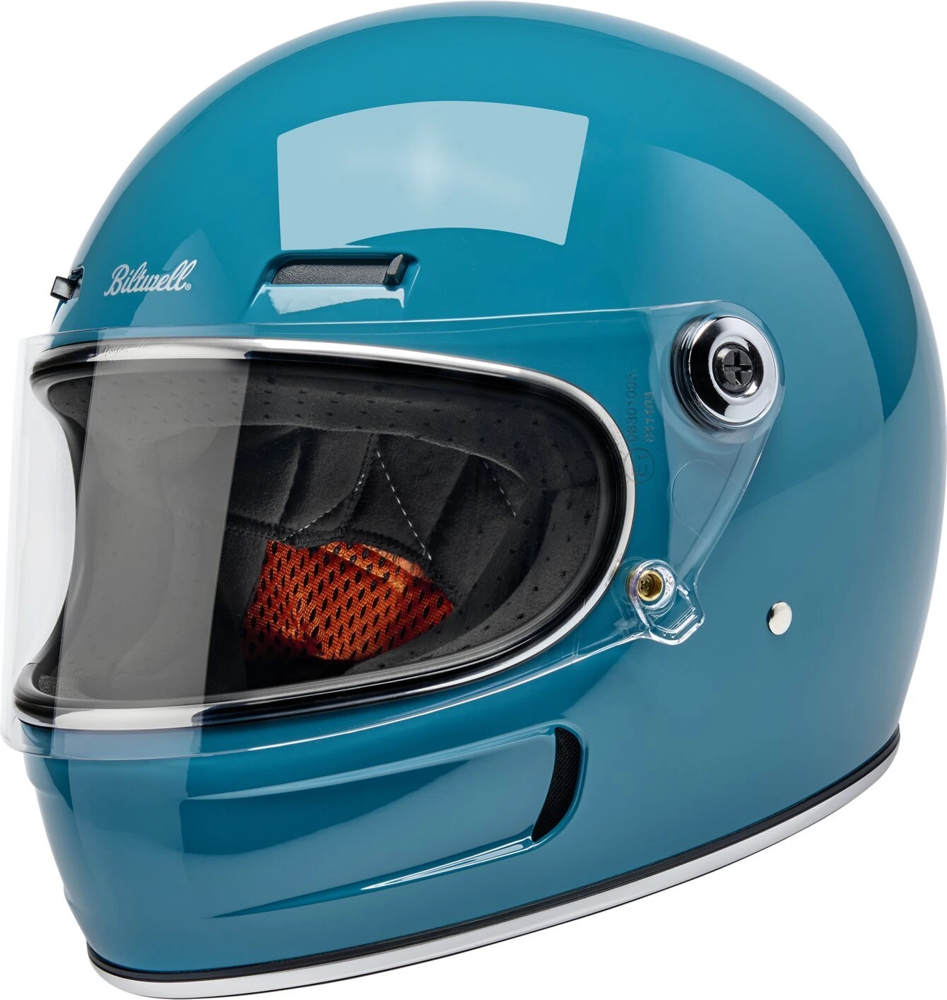 Biltwell Gringo SV helmet gloss atlantic teal, Blue, M
