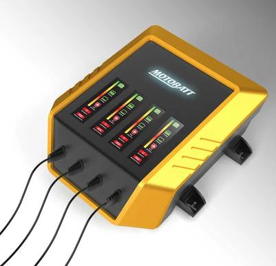 Motobatt 4-Bank 9 pakopų įkroviklis 12V 2.0 Amp