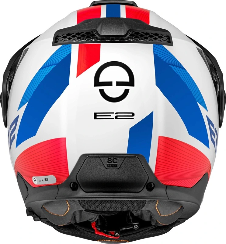 Schuberth Helmet E2 Defender White/Blue, 63 2XL
