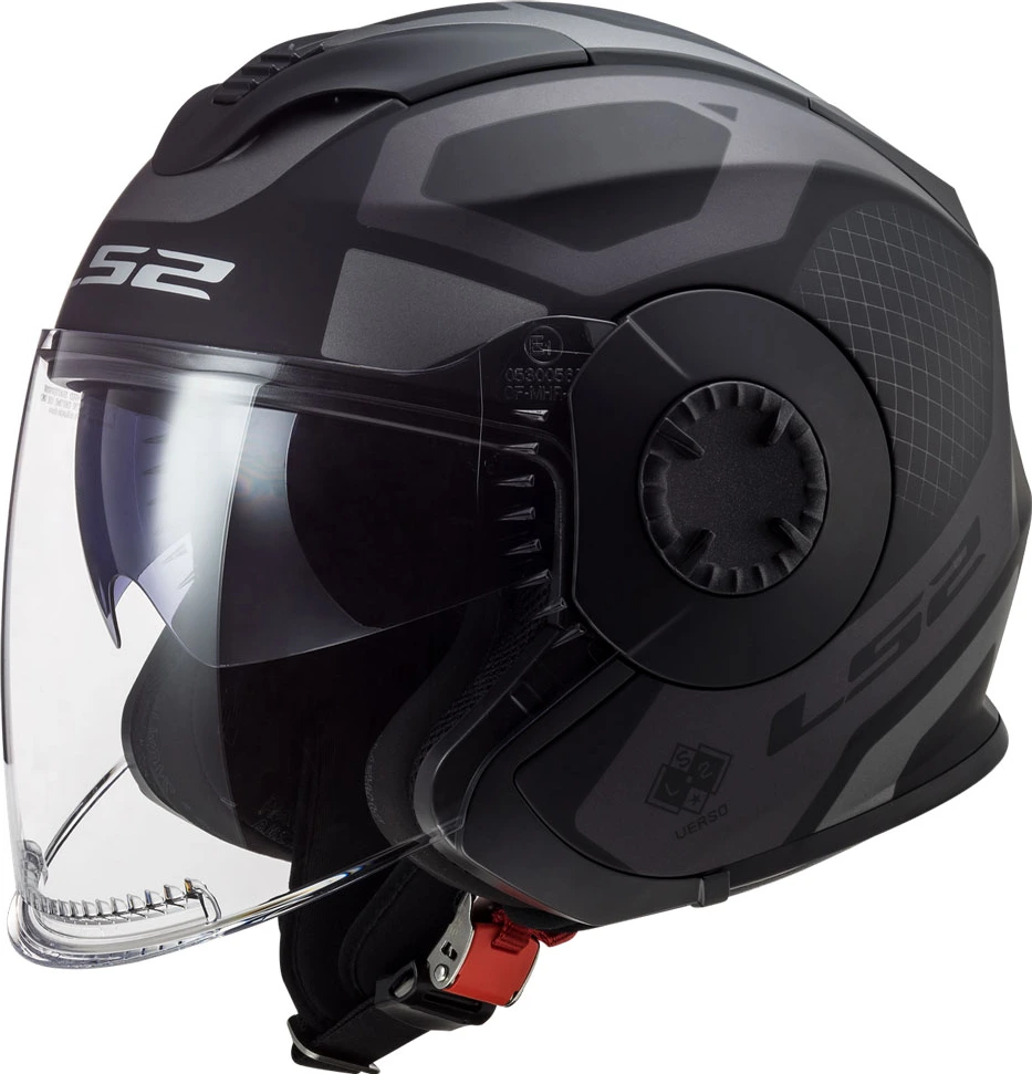 LS2 OF570 VERSO MARKER helmet - Matt Black Titanium, 3XL