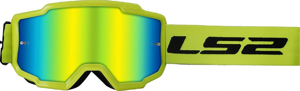 LS2 CHARGER GOGGLE - H-V Yellow/Iridium Visor
