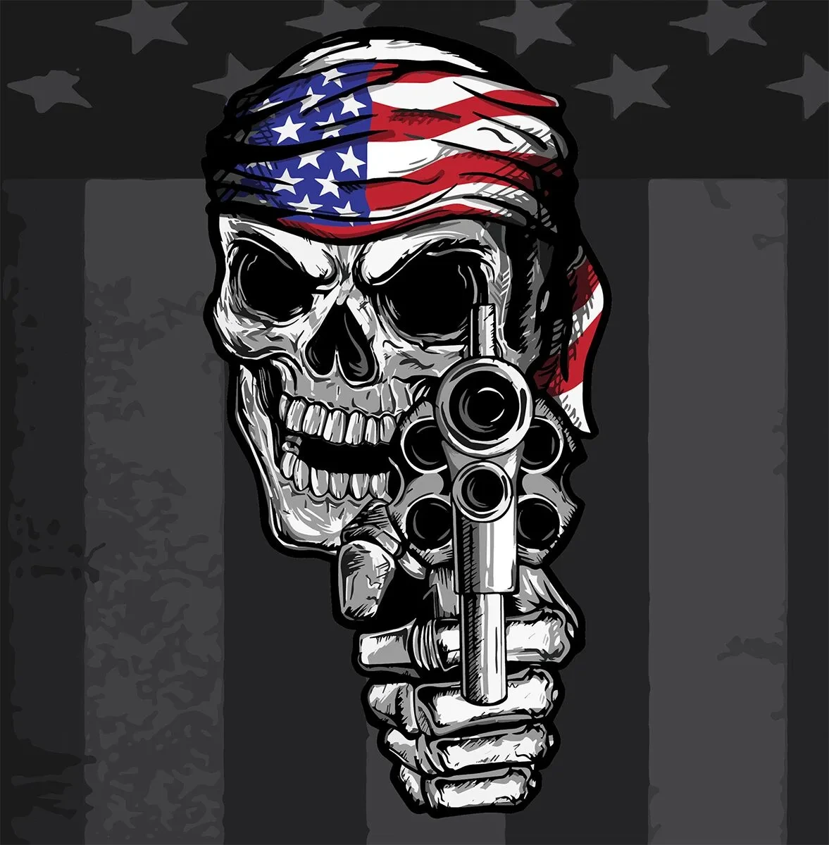 FLYDANNA COTN USA GUNSKL