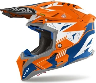 Airoh Helmet Aviator 3 Spin Orange Fluo Matt XS
