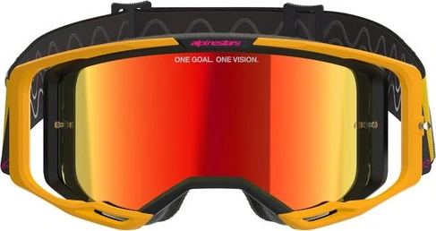 Alpinestars Goggle Vision 8 CORP YELLOW PINK Mirror Red/