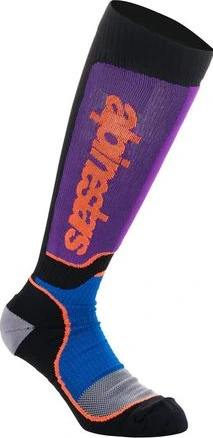 Alpinestars Socks MX Plus Black/Blue/Purple, S