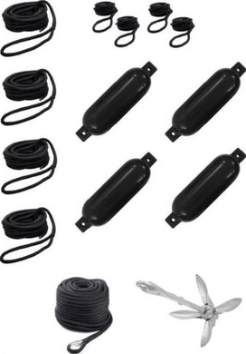 Qvarken Mooring kit Medium 12mm black