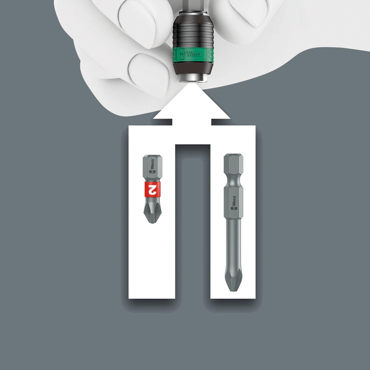 Wera, Kraftform kompakt turbo 1. 19-pc bit set