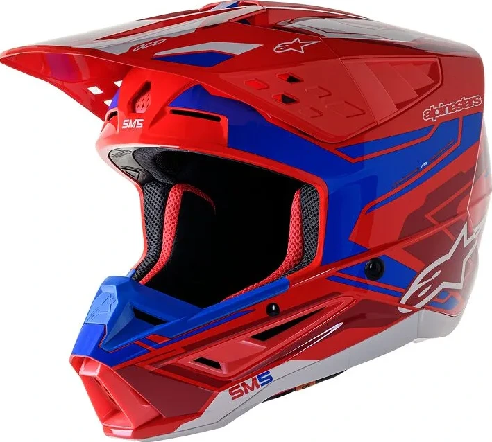 HELMET SM5 ACT2 RED/BL S