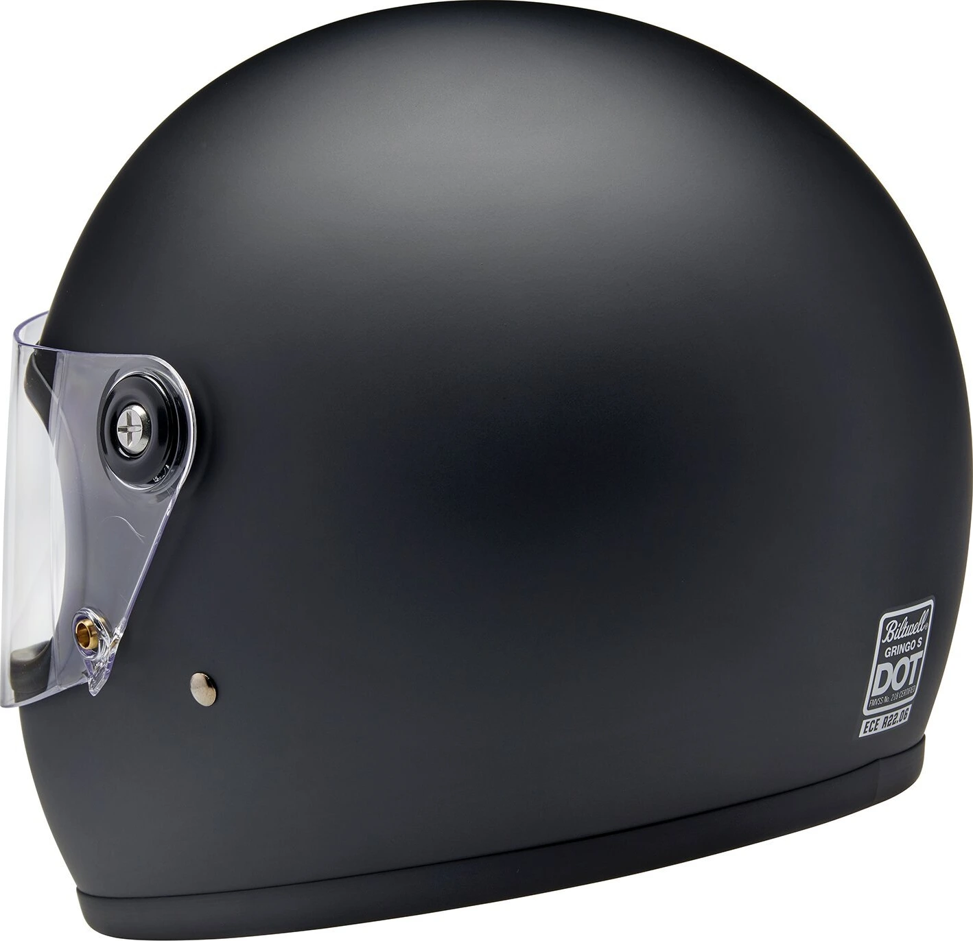 Biltwell Gringo S helmet, Black, XS, flat