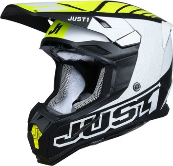 Just1 Helmet J-22 F Dynamo Fluo Yellow/White/Black, M