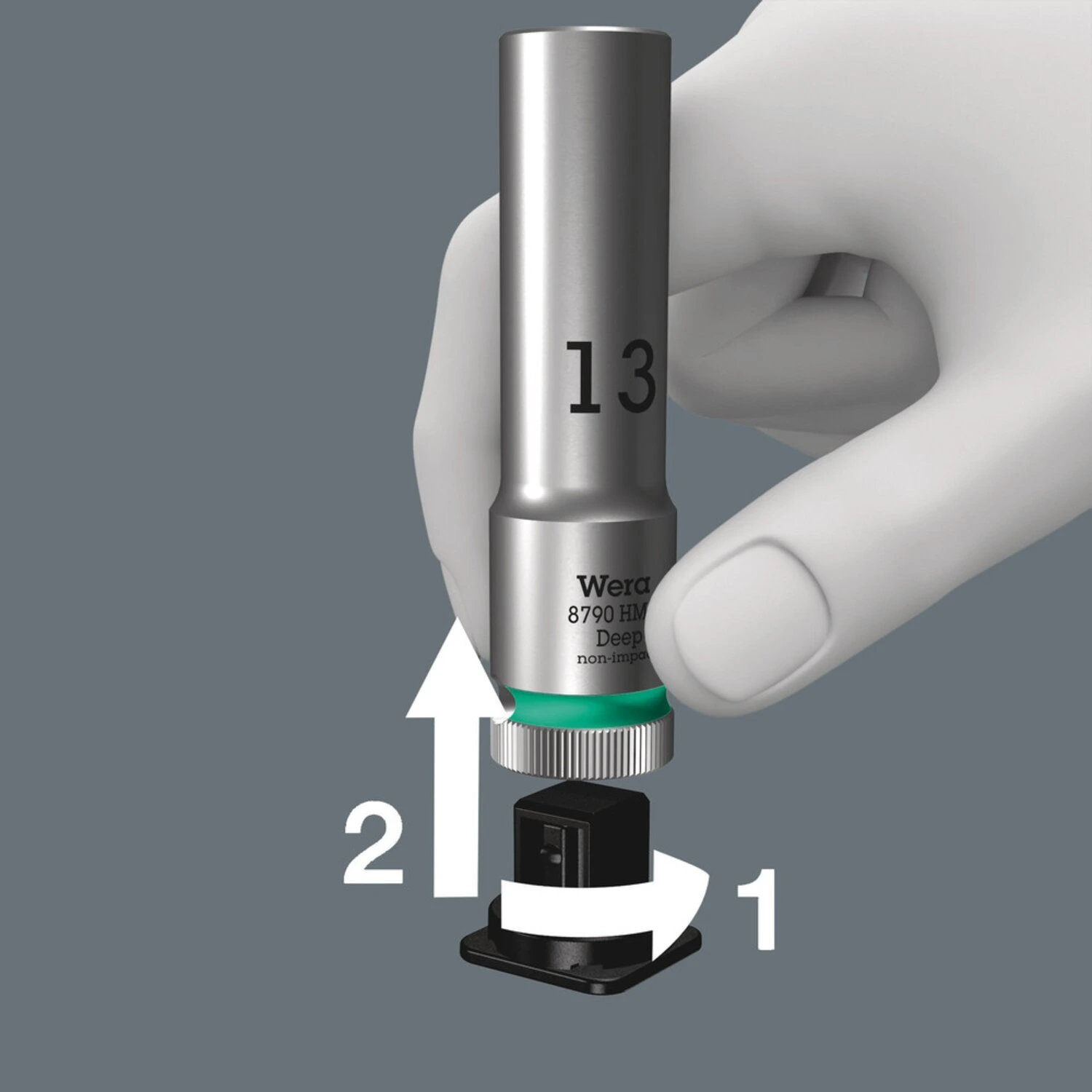 Wera, socket belt with hex deep sockets - Metric, 13 mm