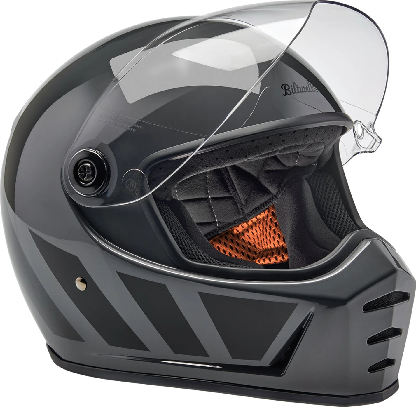 Biltwell Lane Splitter helmet, grey inertia Gray, XS, Gloss