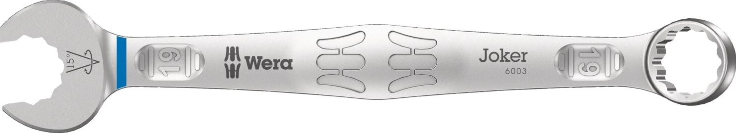 Wera wrenches open/box end 19mm Joker 6003 series metric, Gray