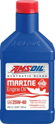 Amsoil 25W-40 Синтетическая смесь Моторное масло для морских двигателей 946ml